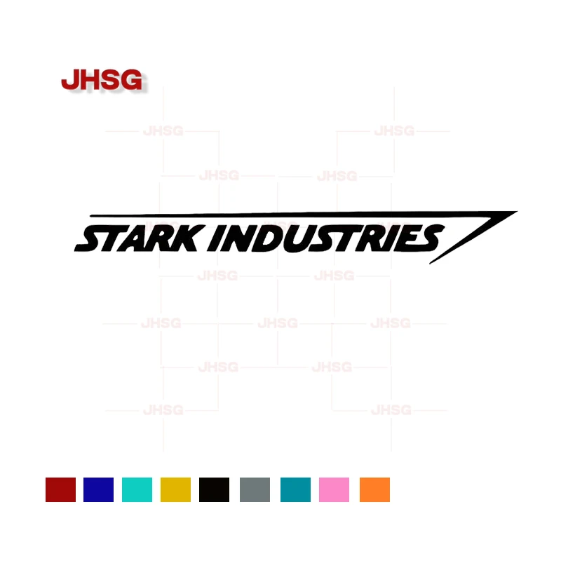 JHSG Stark Industries Body Stripe Sticker Vinyl Decal For Car Motorcycle Helmet Laptop Decorative Water Repel Decal PVC Hot Sale