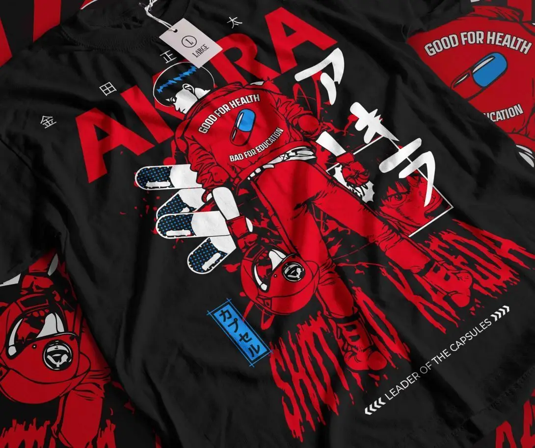 Akira T-shirt,Anime Shirt,Retro Neo Tokyo Manga Tetsuo Kaneda Shirt All Sizes