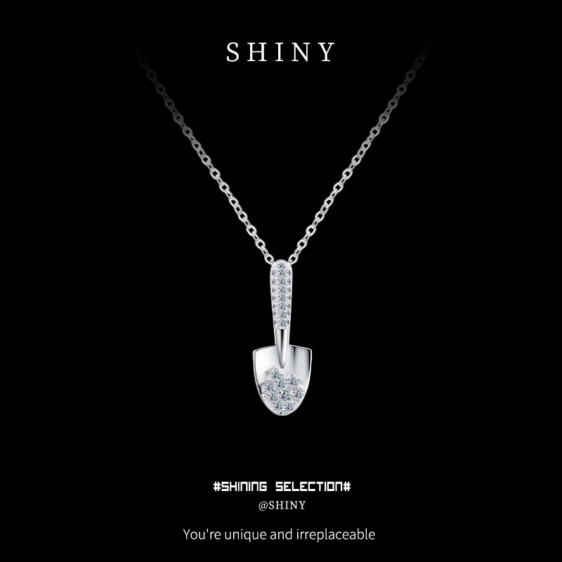 

Ferris Wheel Shovel S925 Sterling Silver Necklace for Girls Retro Fashion High-End Accessory Versatile Gift for Christmas