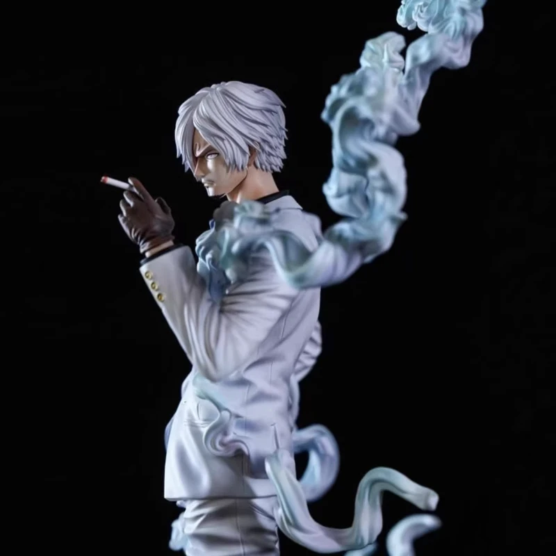 Figura GK de Sanji Nika de One Piece con Doble Cabeza, Estatua Decorativa Periférica de Anime, Modelo Coleccionable para Escritorio, Adorno para Fans del Anime