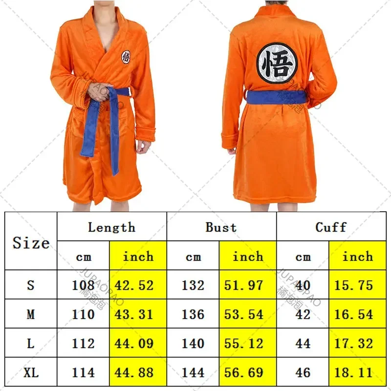 Anime Son Goku cosplay bathrobe kakarotto pajamas Winter keep warm soft flannel bathrobe for Women Men Anime Cosplay