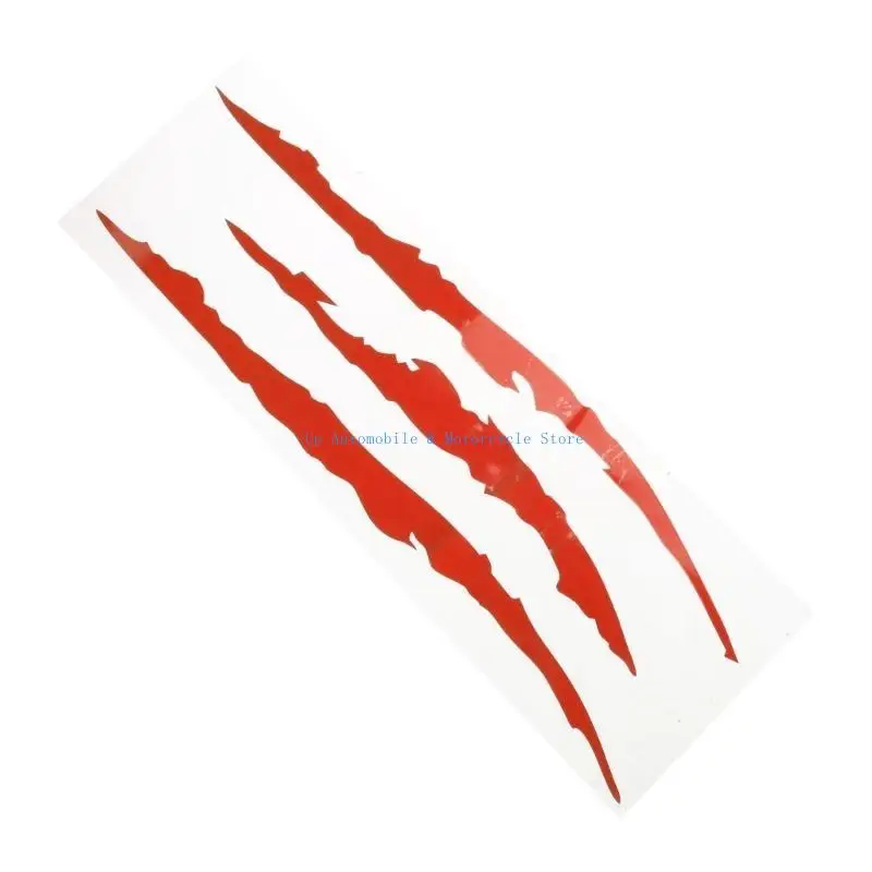 270E Motorcycle Sticker Decorative Skull Claw Scratch Stripe Marks Decal