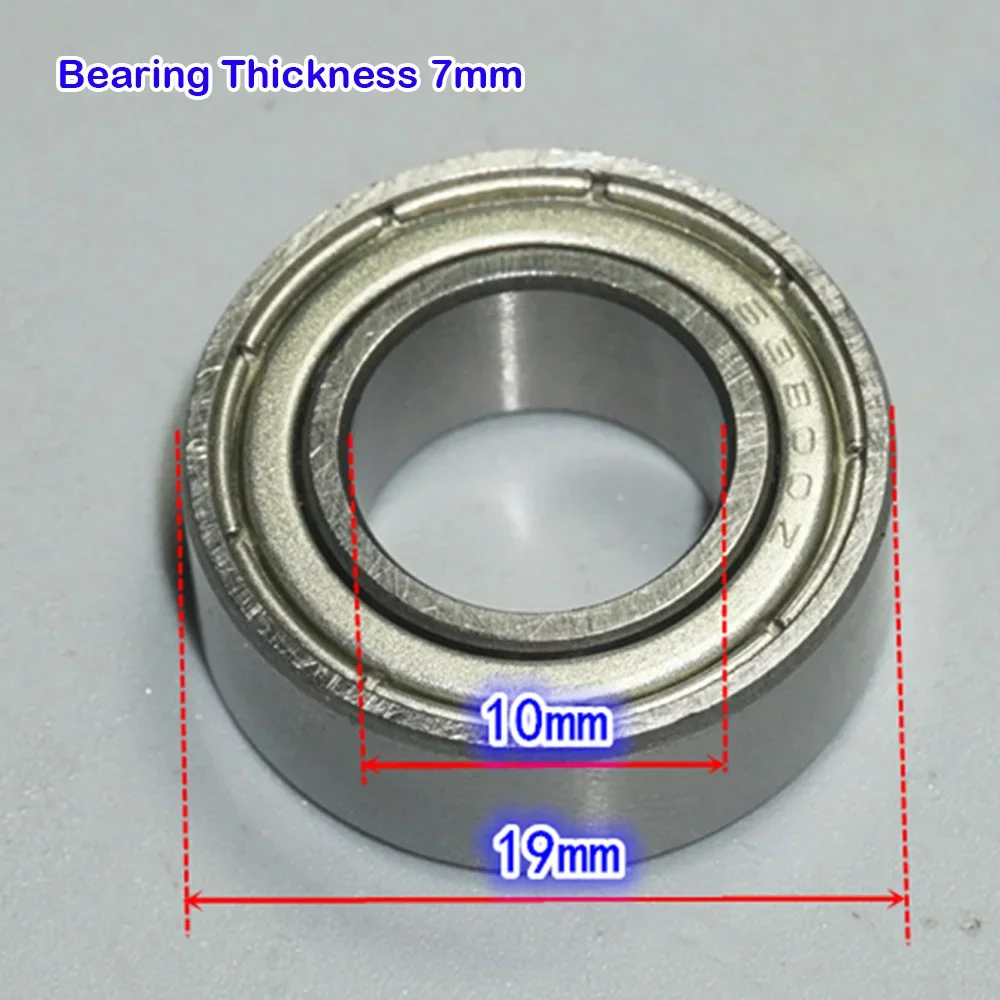 2pcs Multi-function 63800ZZ Ball Bearings Carbon Steel10x19x7mm Mini Deep Groove Miniature Bearings for Impact Drill Accessories