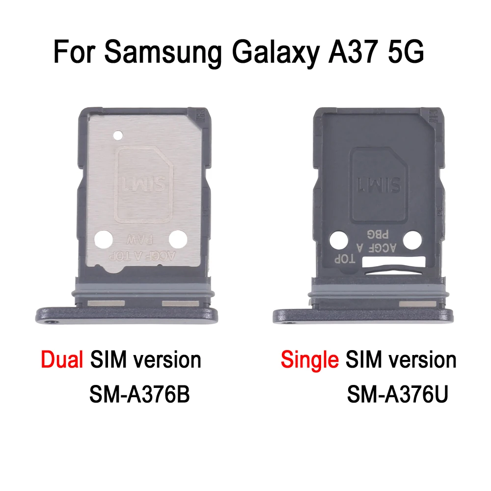 Dual SIM Card Tray For Samsung Galaxy A37 SM-A376B, Single SIM Card Tray For Samsung Galaxy A37 SM-A376U