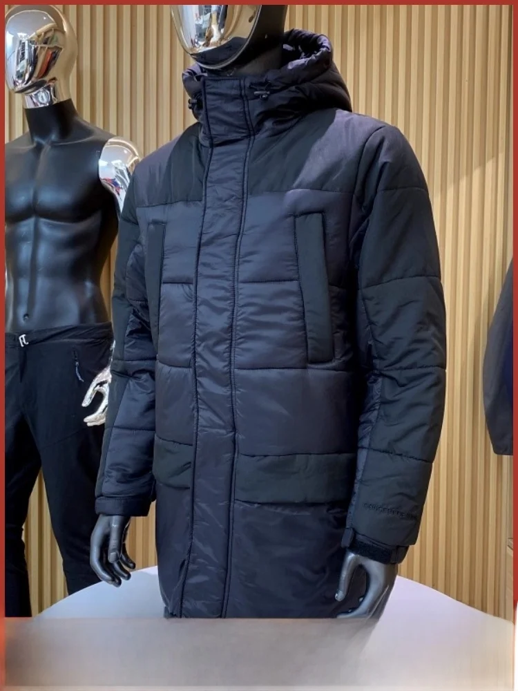 Thiened الشتاء القطن Jaet الرجال معطف مقنع يندبروف مقاومة للماء طويلة Sve الشباب Faion الدافئة ألياف البوليستر