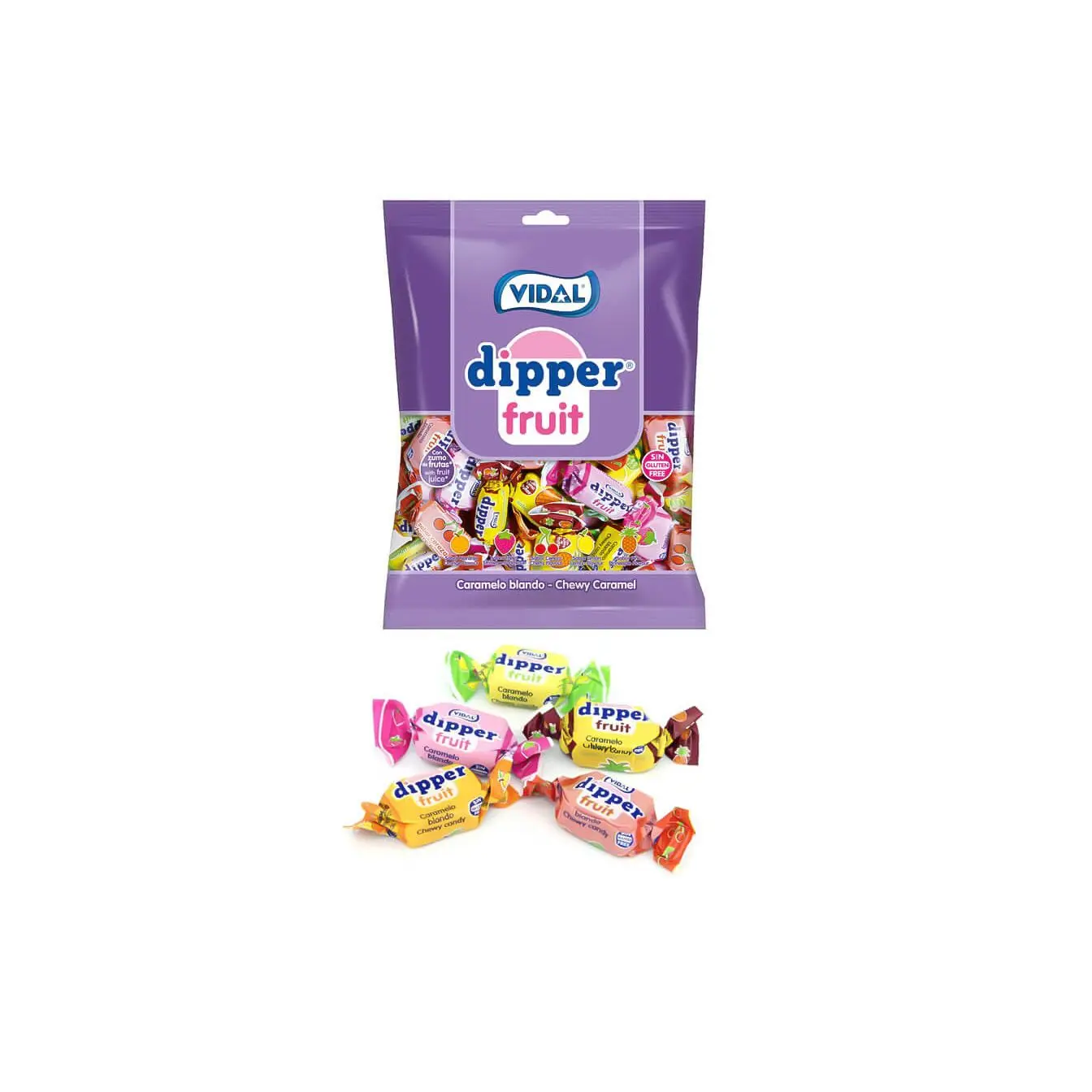 Goma Vidal Dipper Fruta, Goma, Livre de Goma, 14 Sacos