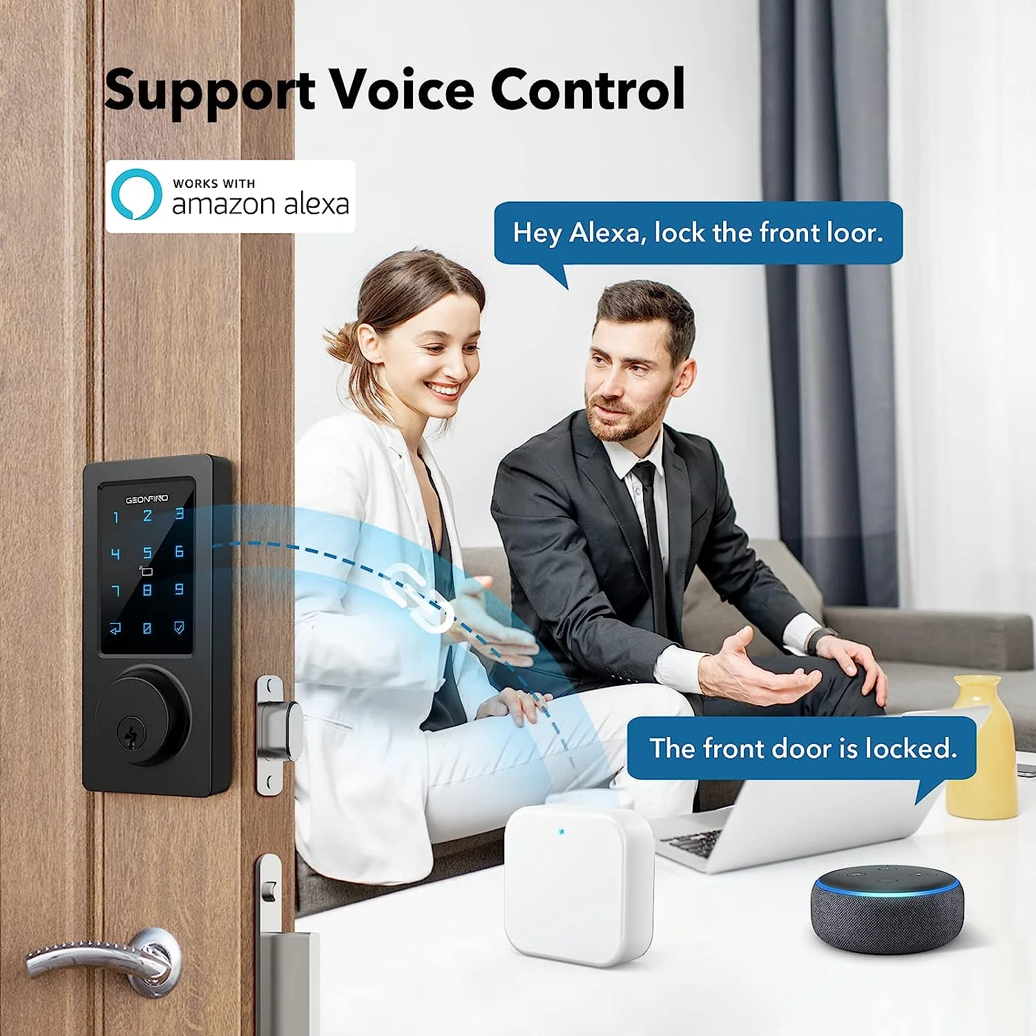 Ttlock g3 hub de gateway com fio, ponte de casa inteligente para aplicativo ttlock, fechadura de porta inteligente, desbloqueio remoto, controle de voz para alexa e google