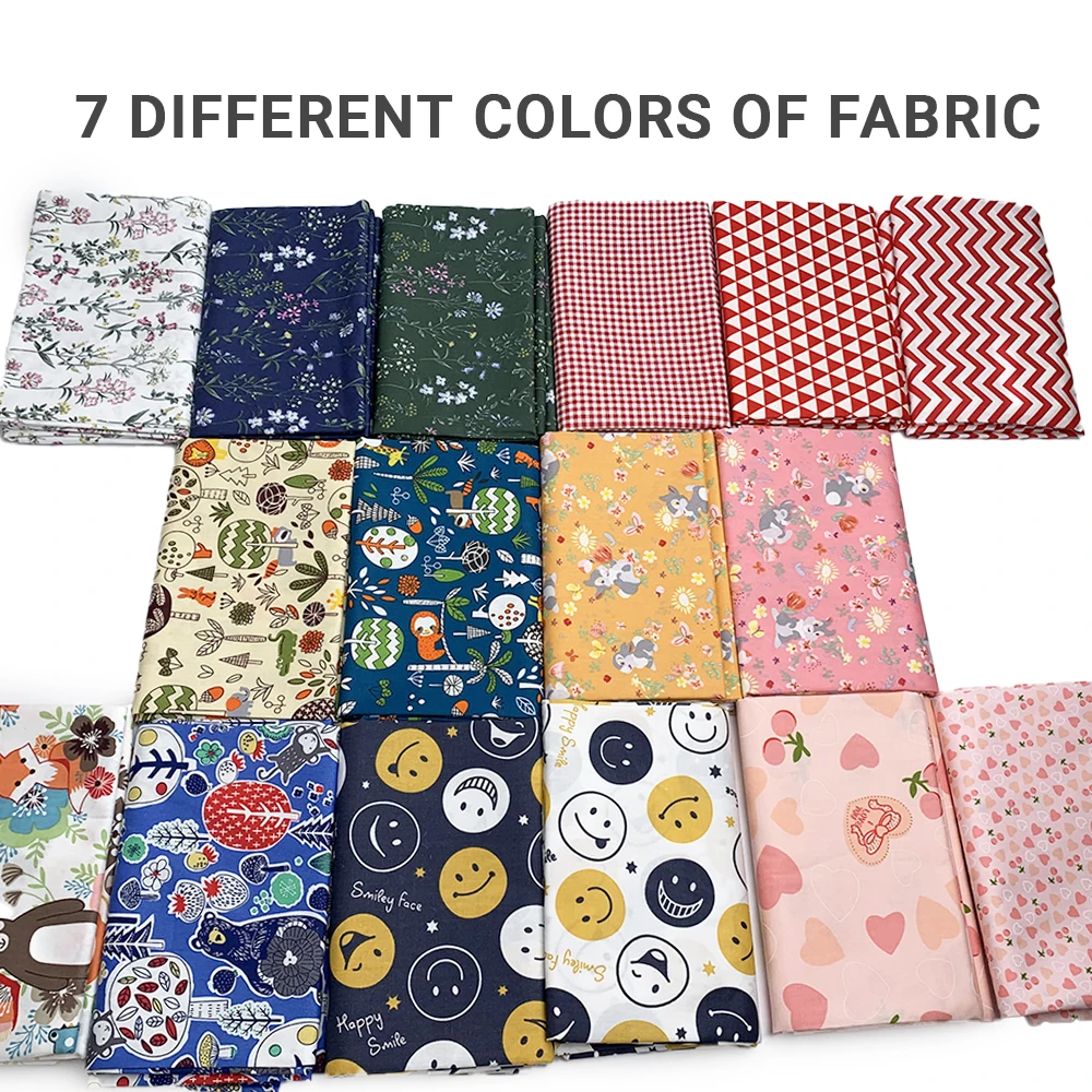100% Baumwollstoff, Nähzubehör für Patchwork und DIY-Kleidungsprojekte, Stoff zum Quilten für handgefertigte Tischdecken