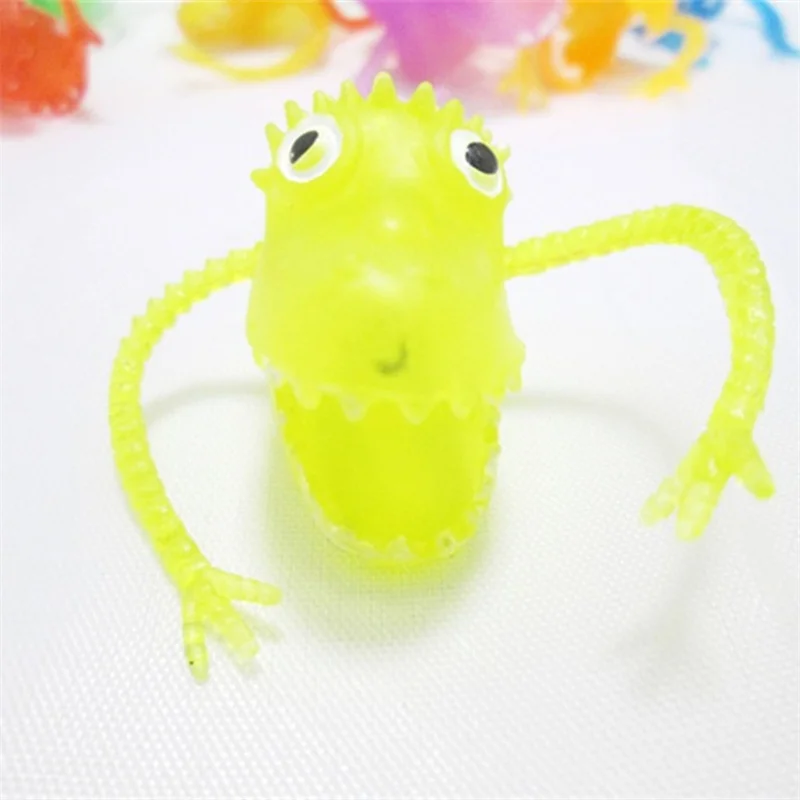 5/10PCS Della Novità Divertente Tricky Mini Dinosauro Dito dito Set Giocattolo Del Partito Partito Prank Le Attività All'aperto Genitore-Bambino Regalo di Festa