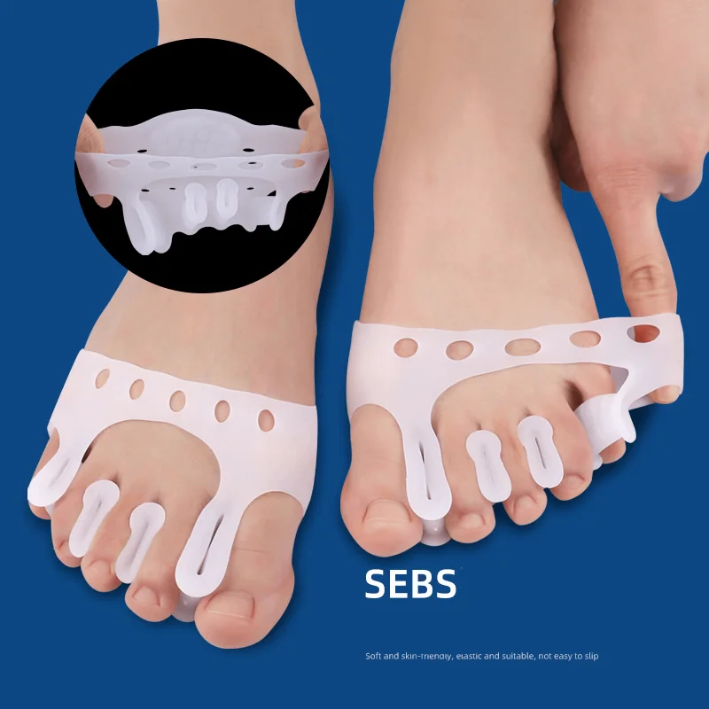 10 stuks = 5 paar Schoenkussen Orthotisch Voorvoet Pads Hallux Valgus Siliconen Bunion Corrector Gel Teen Splitter Separator Orthotisch