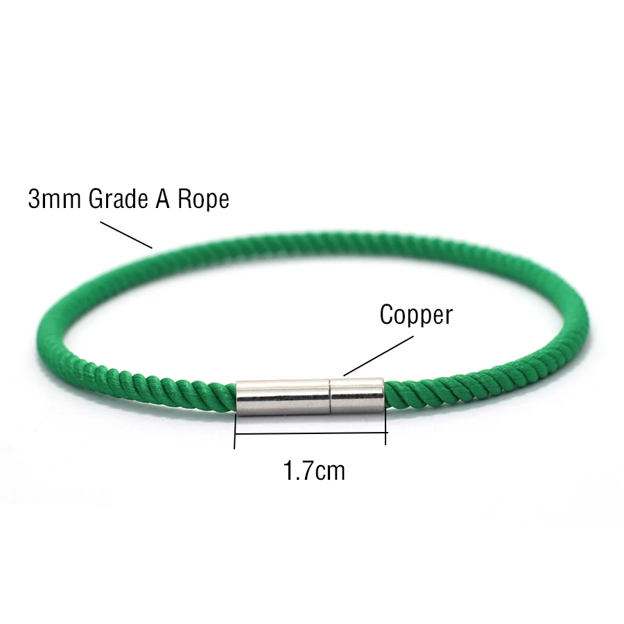 Fashion Lucky Red Rope Men Bracelet Stainless Steel 3mm Thin Rope Braclet Outdoor Sports Leisure Homme Best Gift For Boyfriend image 3