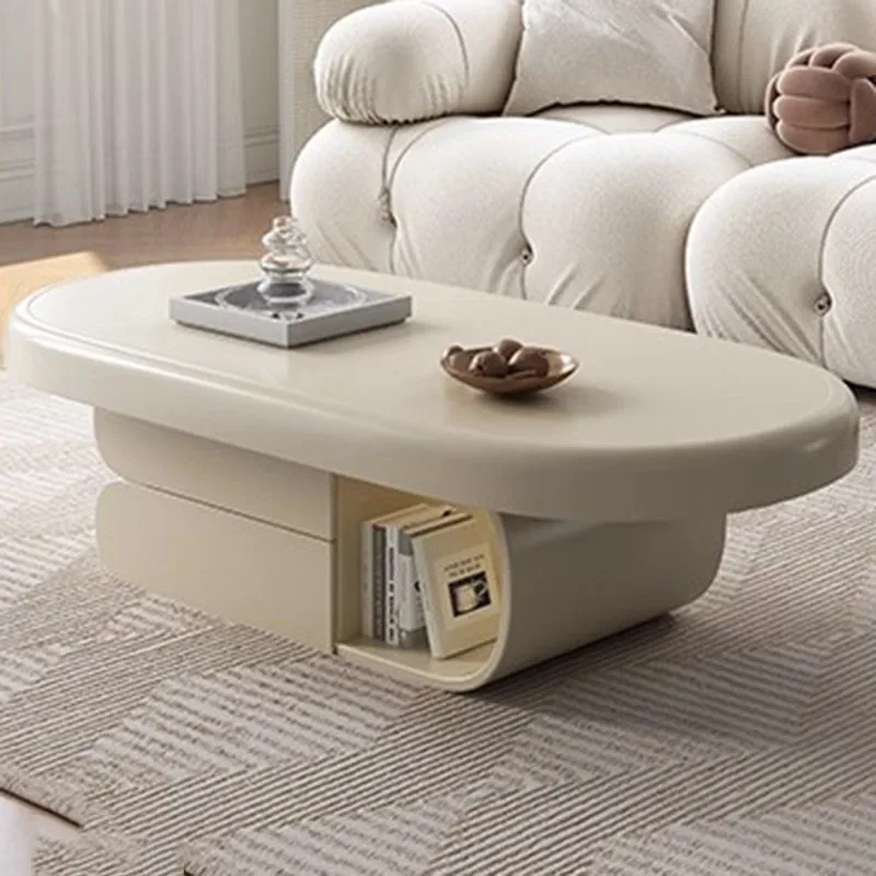 

Moving Standing Coffee Table Luxury Modern Living Room Designer Storage Organizer Side Table Writing Meubles Home Furniture