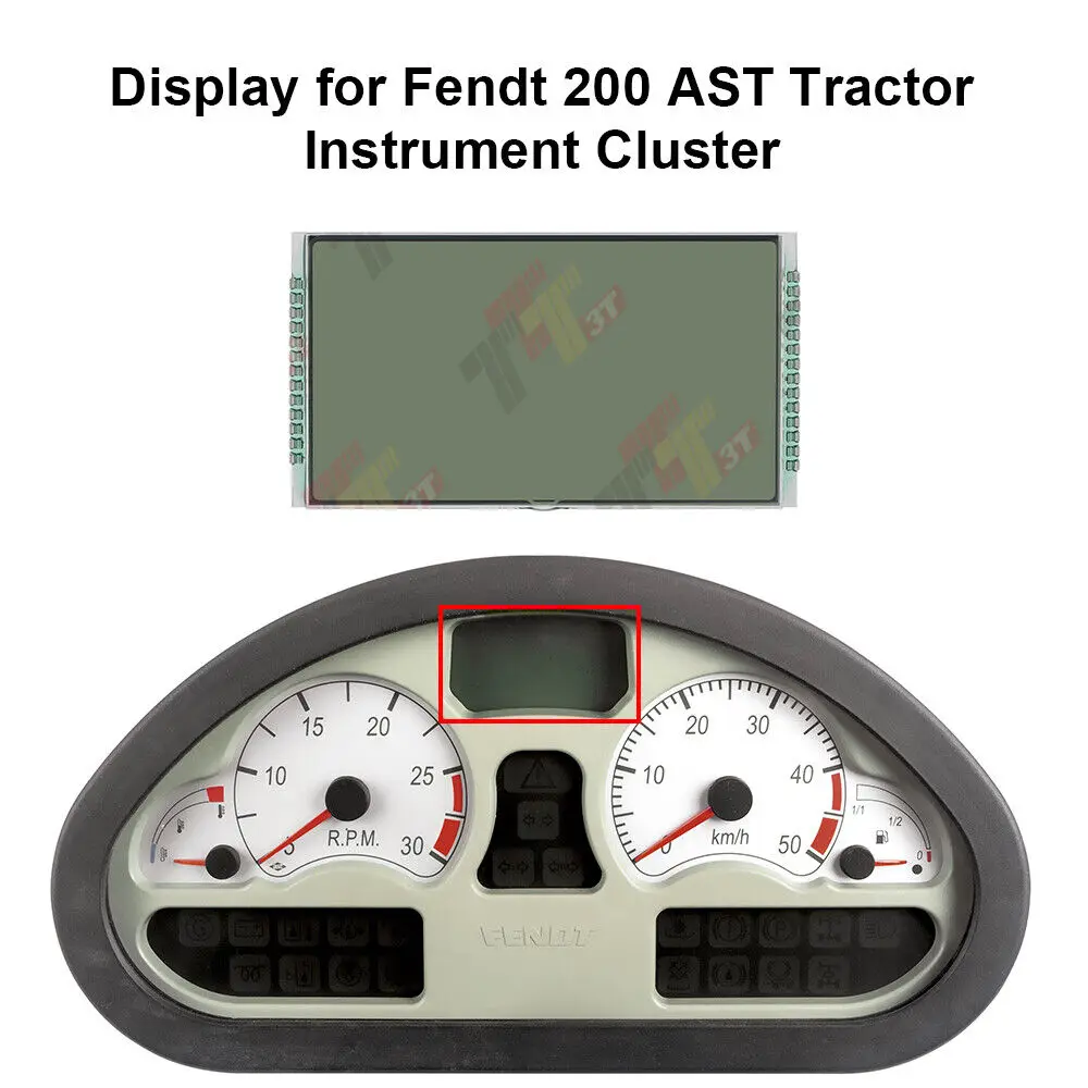 Display LCD 13+14 pin per riparazione pixel cluster strumenti trattore Fendt 200 AST
