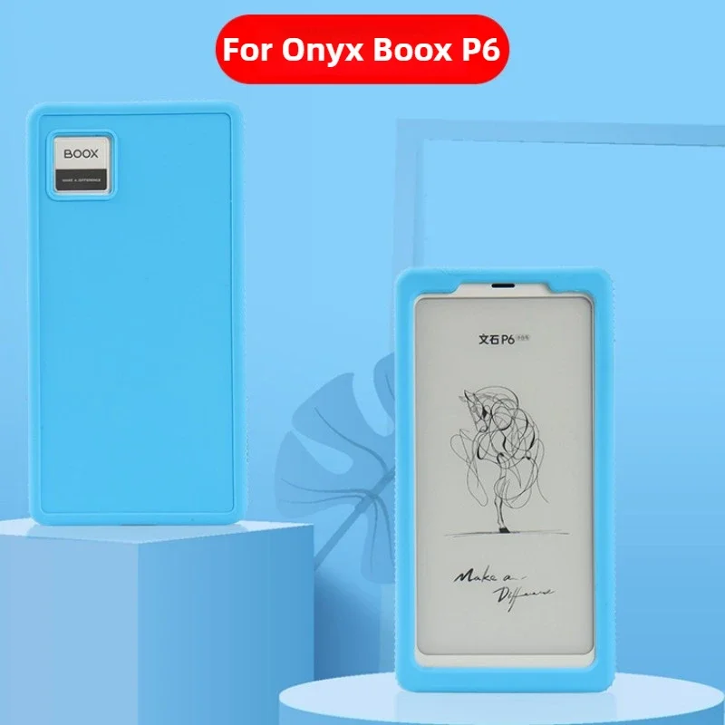 Funda de silicona suave para Funda Onyx Boox P6 (2024), Funda trasera protectora delgada a prueba de golpes para eBook de 6,13