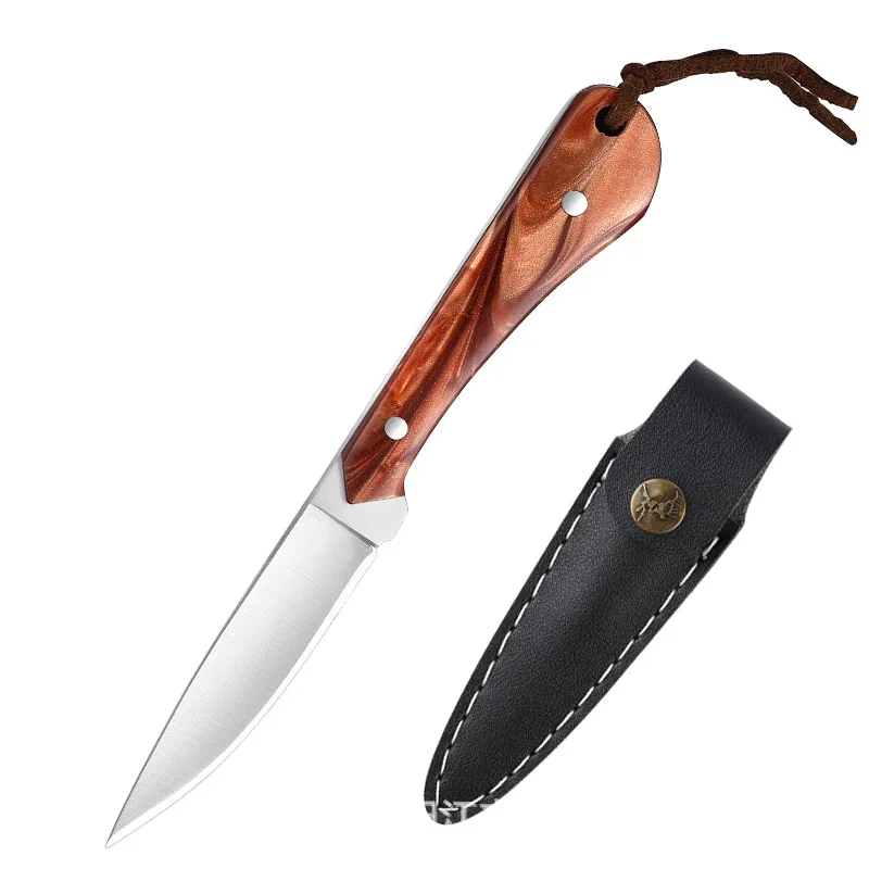 

Mini Kitchen Meat Fruit Knife Stainless Steel Chef Paring Utility Knife Cutlery Set Butcher Fish Straight Knife with Cover