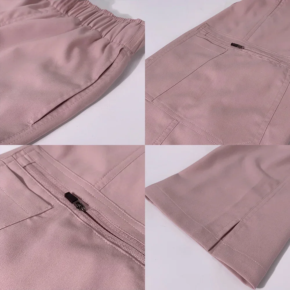 Einfarbige Peelings Labor OP-Hosen Unisex Arzt und Krankens ch wester Uniform Arbeits hose Krankens ch wester Zubehör Arzt Hosen