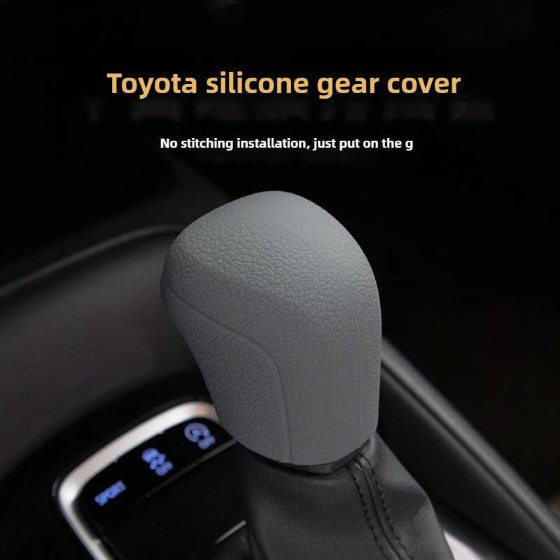 Car Silicone Automatic Gear Shift Knob Cover Antislip Shifter Knob Univeral Fit Shifter Handle For Toyota C-HR For Camry Corolla