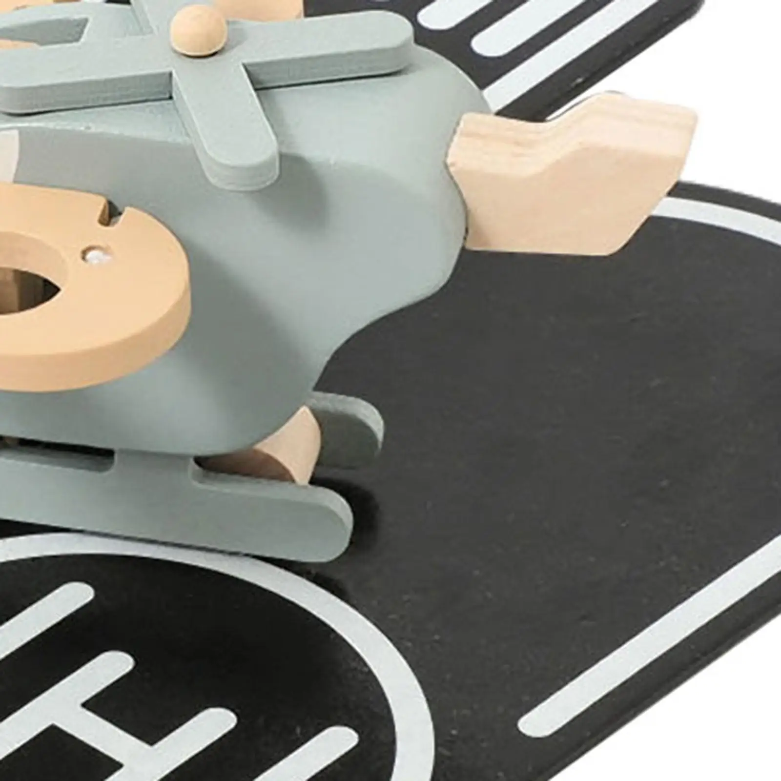 Hölzernes Flugzeugspielzeug, lustiges Handwerk mit Schienenornament, Rollenspiel, frühes Lernspielzeug für Reisen, Jungen und Mädchen, Geschenk zum Kindertag