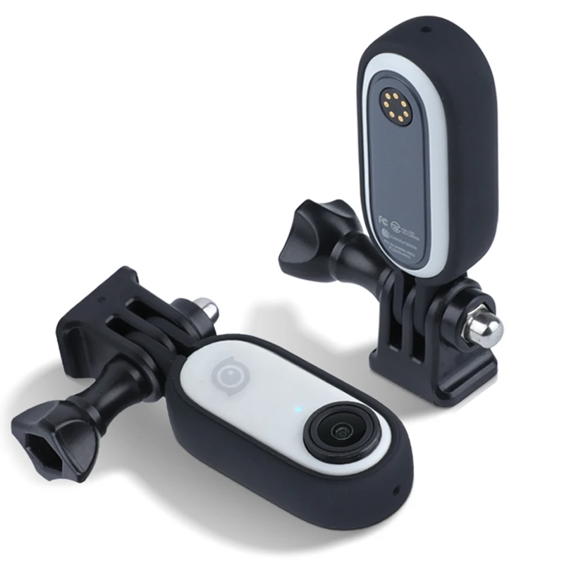 Bingkai pelindung adaptor logam kamera, aksesori kamera untuk Insta360 Go 2 dengan benang adaptor 1/4 inci untuk Insta360 Go 2