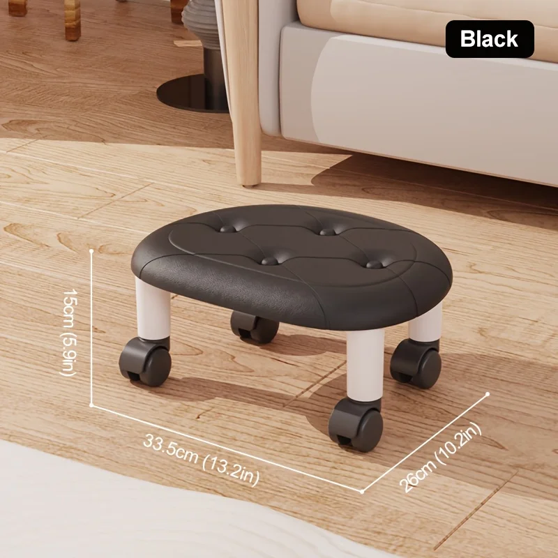 Plastic Shoe Bench for Home Use with Casters; Can Be Used for Unpacking Packages and Cleaning