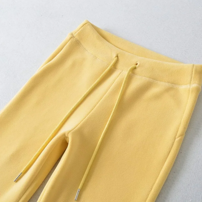 กางเกงขายาวทรงไมโครเฟลร์เอวสูงสำหรับผู้หญิง ทรงหลวม ผ้าพลิ้ว สไตล์ลำลอง ใส่สบาย ใช้งานได้หลากหลาย เหมาะสำหรับใส่ไปทำงาน ช่วยให้ดูผอมลง หลายสี...