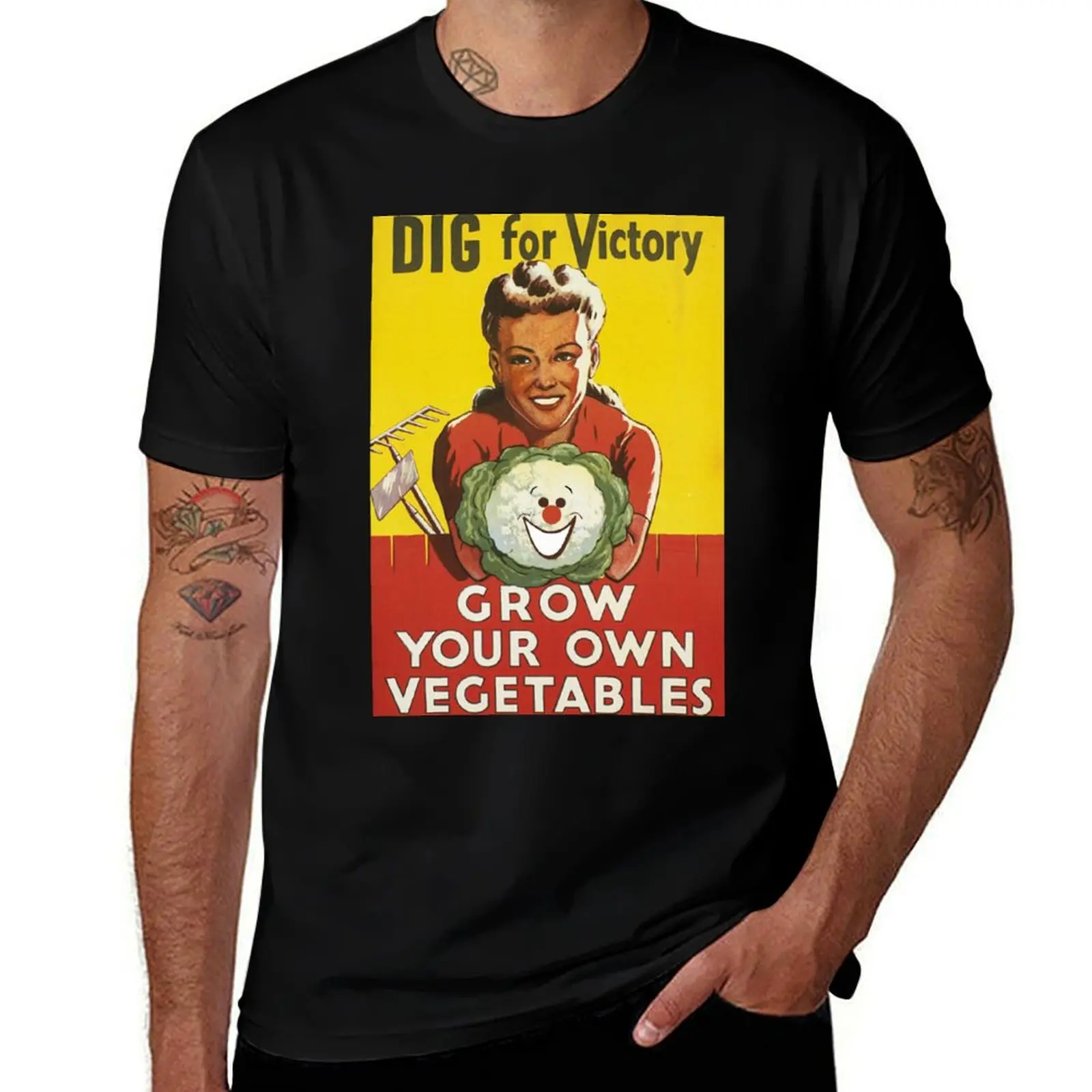 Dig for Victory (altered) T-Shirt Comfortable Workout Short Sleeve Shirt T-Shirt