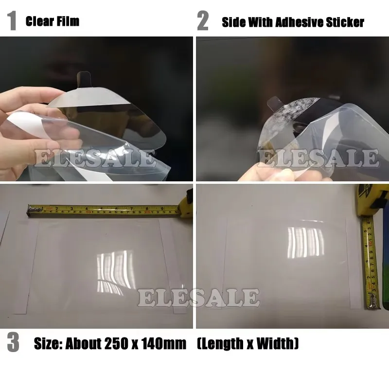 5-10pcs Transparent Protective Film Spraying Mask For 6800 Gas Respirator Full Face Mask High Quality Screen Protector Painting