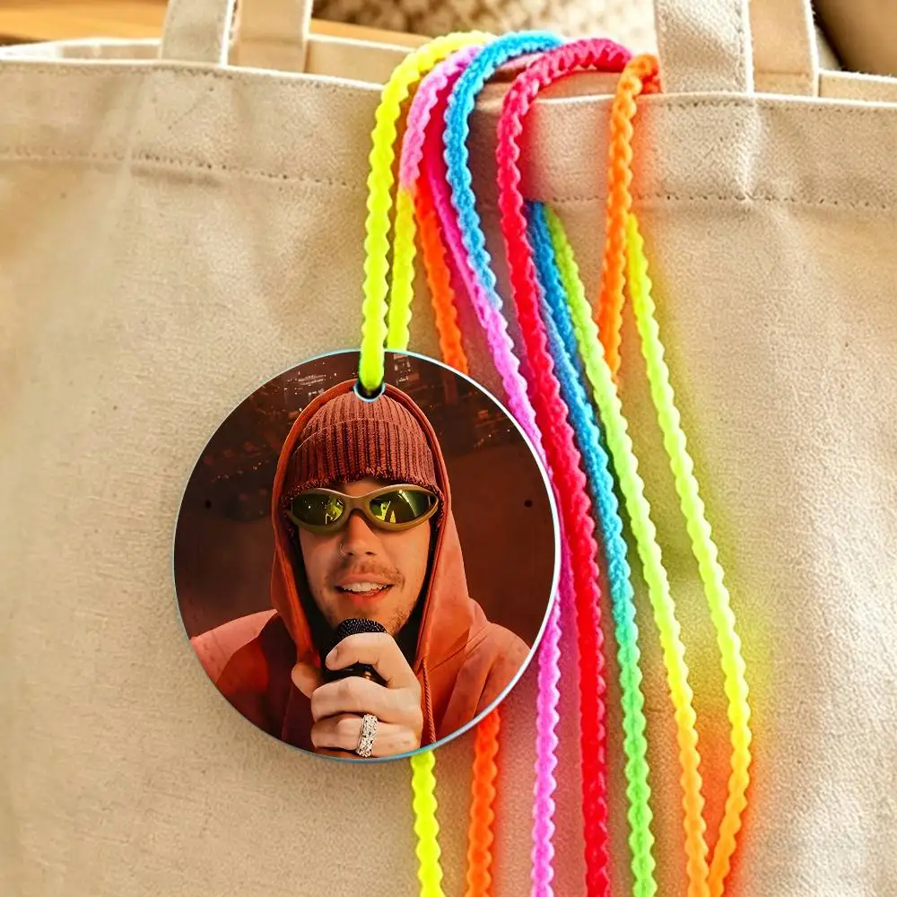

Singer Hot J-Justin B-Bieber Leather Luggage Tag Suitcase Label Baggage Boarding Bag Name ID Address Holder For Travel Accessory