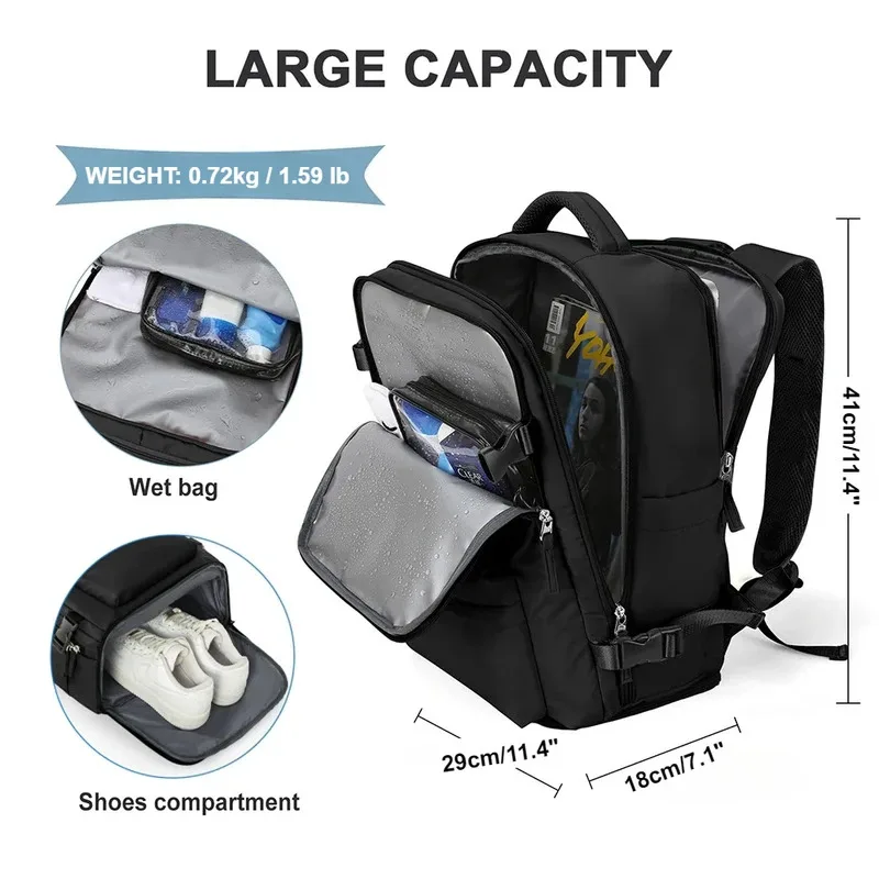 Travel Backpack 41x29x18cm Unisex Laptop Backpack