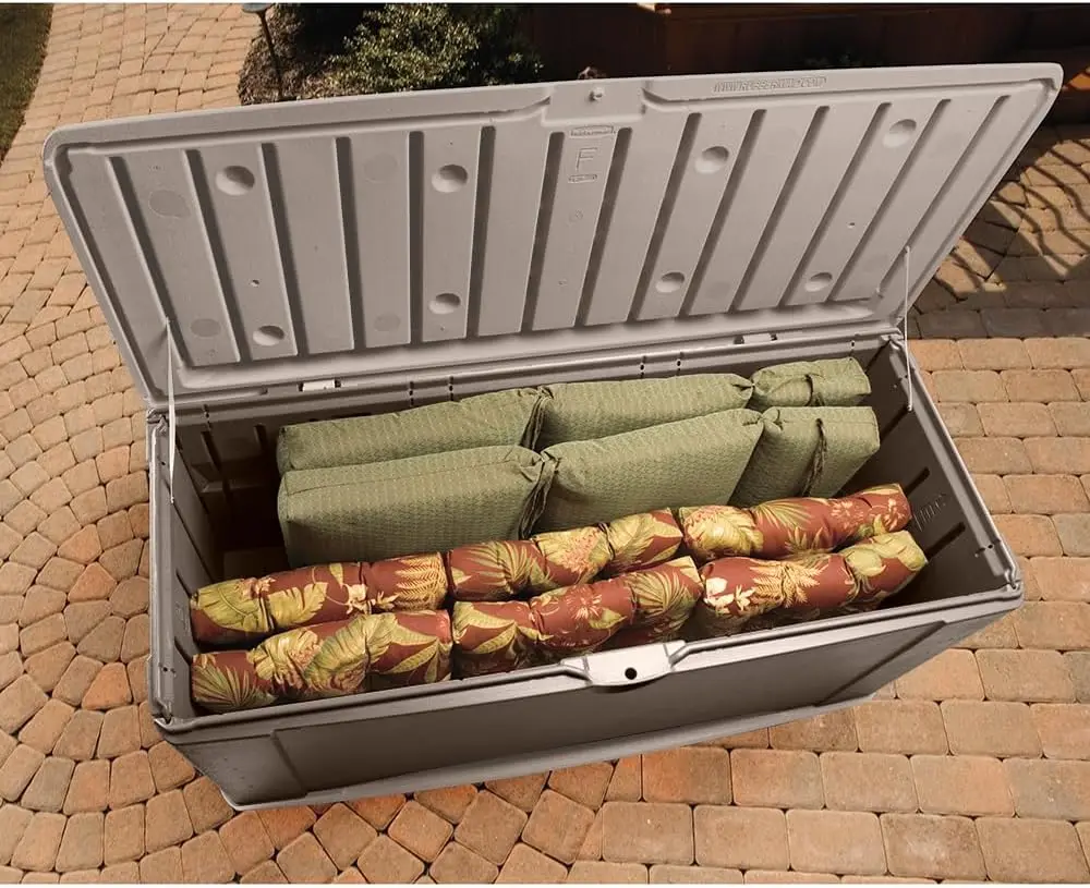 Rubbermaid-Extra Large Deck Box, marrom e cinza, 2047052