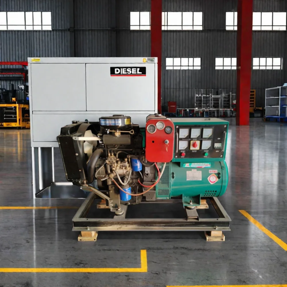 15kva 12kva 15 Kva Silent Diesel Generator 2/3 Cylinder Electric Governor Single/3 Phase Soundproof 50/60Hz Open Frame Ricardo