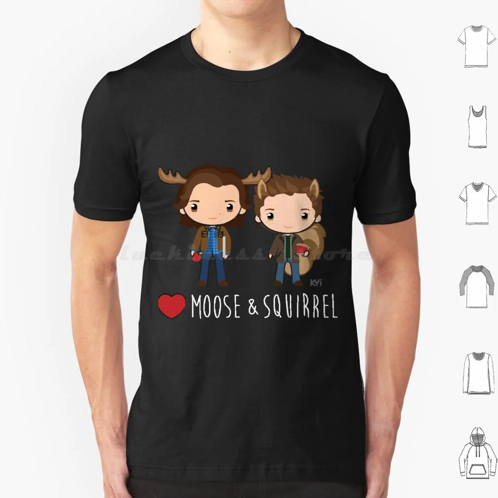 Love Moose & Squirrel-Supernatural T Shirt Men Women Kids 6xl Love Moose Amp Squirrel Supernatural