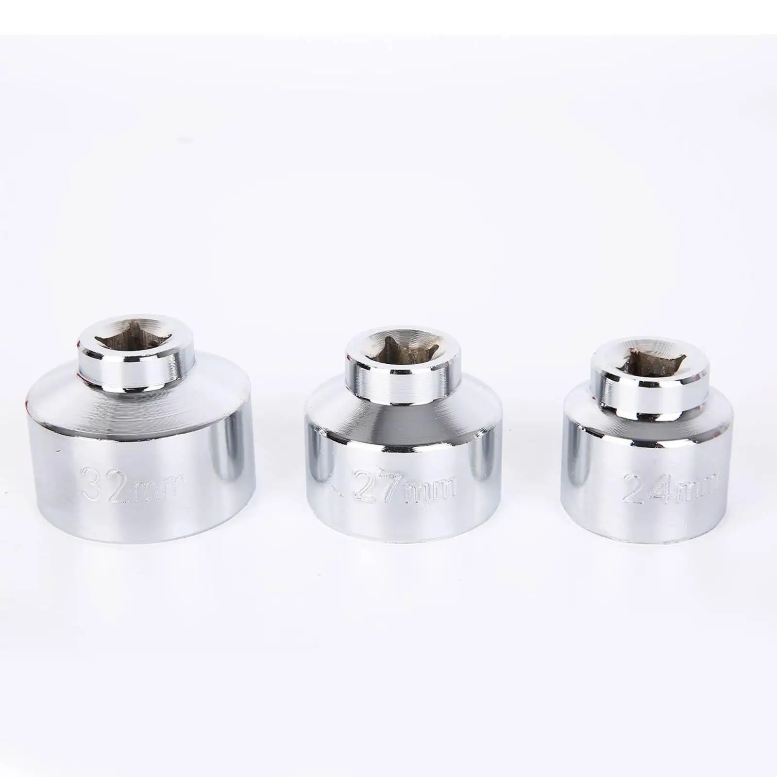 5x Universal Oil Filter Caps Wrench Socket Set 24mm 27mm 32mm 36mm 38mm with A Storage Case Removal Tool for Hyundai for Nissan