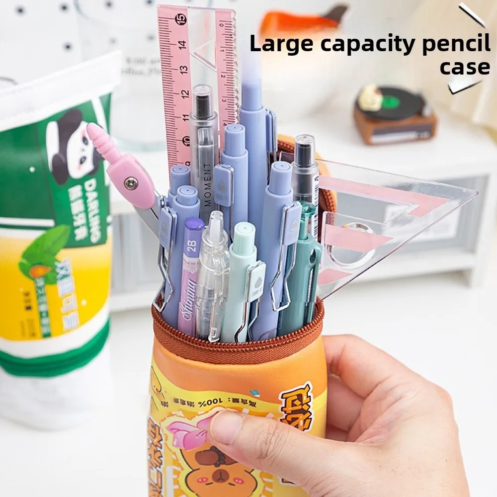 

Capybara Toothpaste Pen Bag Simulation Zipper Toothpaste Stationery Bag Cartoon Large Capacity Toothpaste Pencil Case School