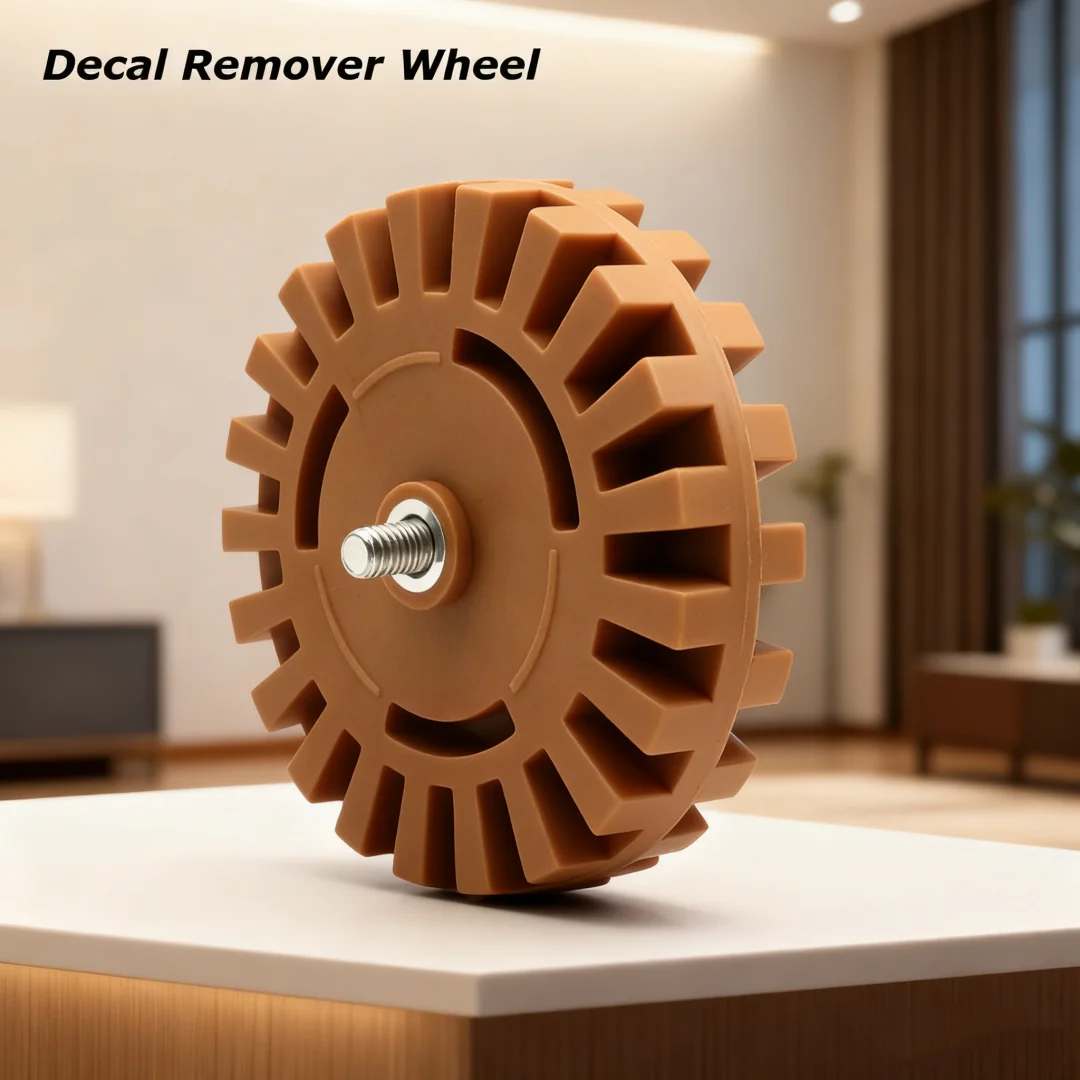 100mm Decal Remover Wheel 4 Inch Car Eraser Wheel Paint Repair Rubber Effective Pad Remove Vinyl Decals Pinstripes with Dril