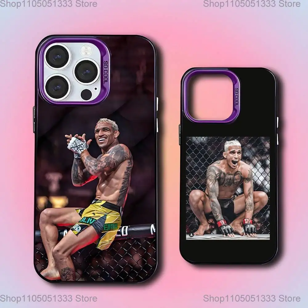 

Charles Oliveira Phone Case For iPhone 16,15,14,13,12,11,Mini,Pro,E,SE4,XS,MAX Purple Candy Matte Cover