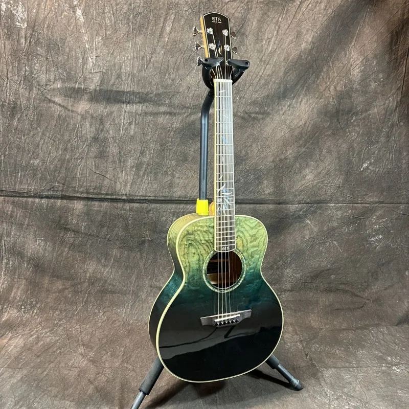 

Beginner Rosewood Acoustic Guitar, Flower Ash Veneer