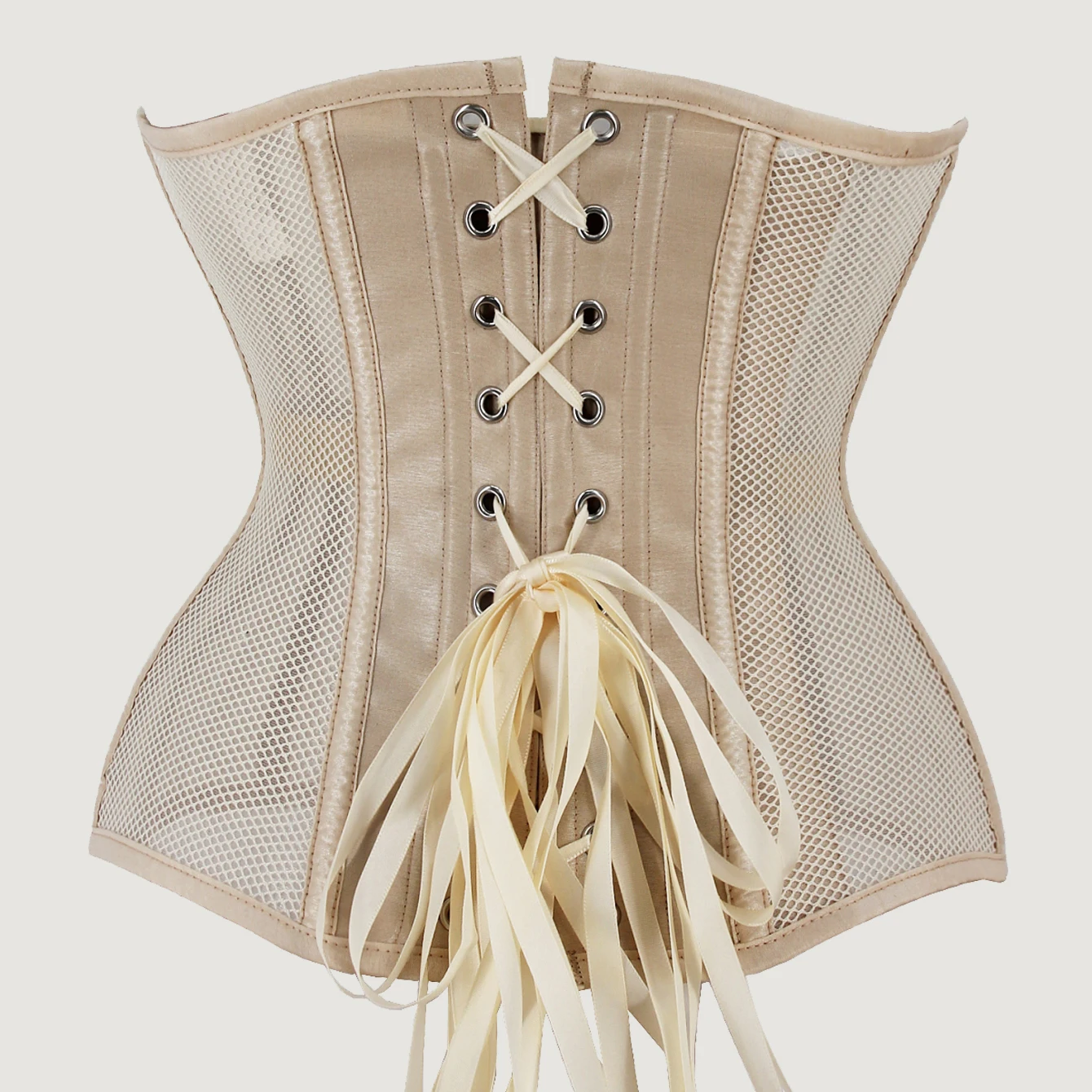 Sexy mesh corset hourglass waist corset slimming belt gothic bustiers and corsets underbust waist trainer tummy control binder