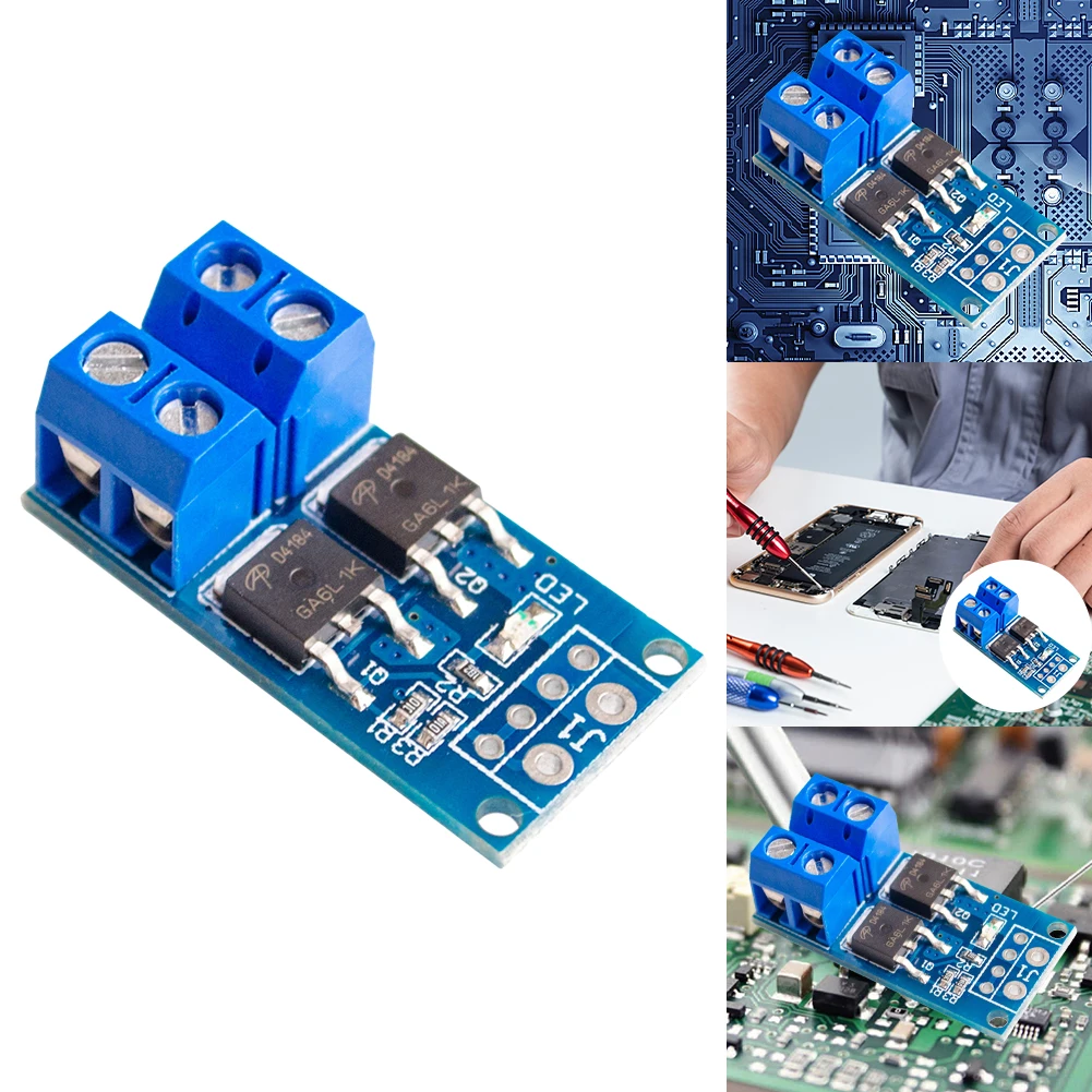 1-10 Buah 15A 400W MOS FET Modul Penggerak Sakelar Pemicu Panel Kontrol Regulator PWM untuk Modul Pengendali Kecepatan Motor DC Arduino