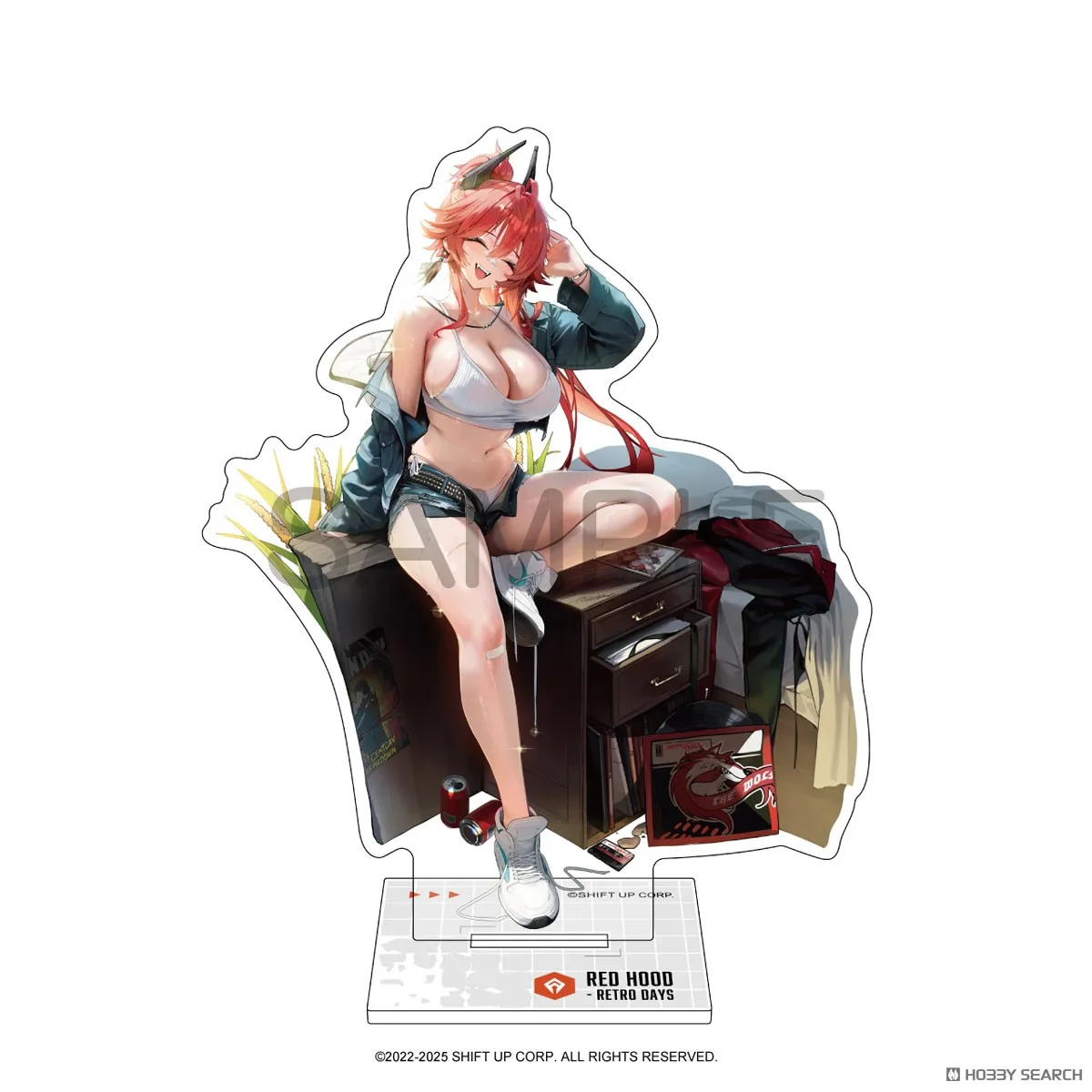 승리의 여신 NIKKE 애니메이션 소녀 캐릭터 양면 아크릴 스탠드 데스크탑 디스플레이 장식품 팬 선물 키체인 스탠디
