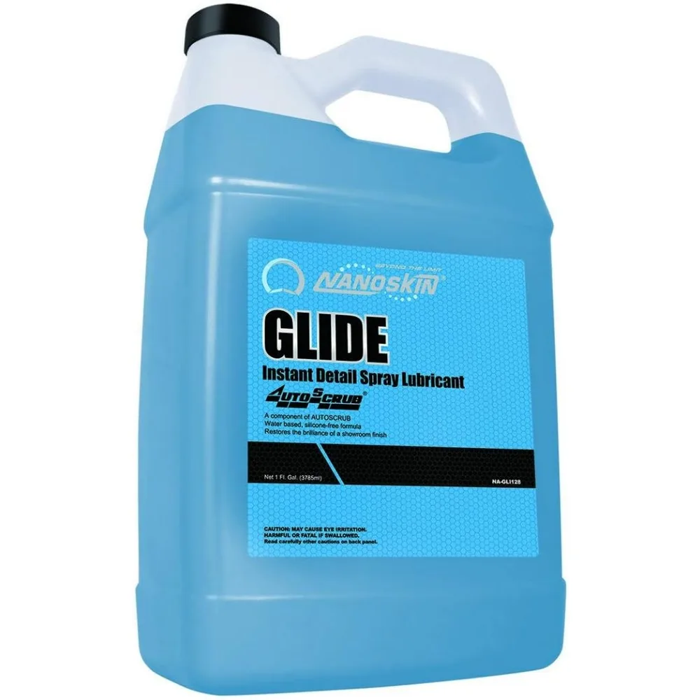 Nanoskin GLIDE Silikonfreier Spray-Detailer – 1 Gallone für die Verwendung nach Autowaschanlage mit automatischer Peeling-/Tonleiste, keine Rückstände vor dem Wachsen