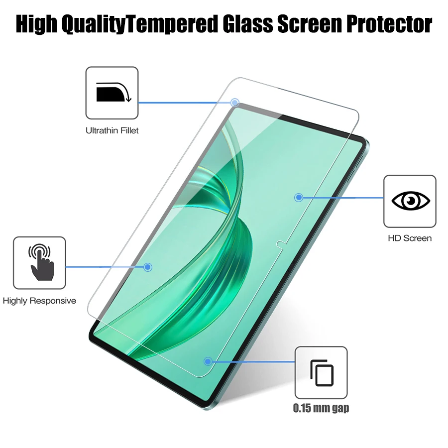 2 قطعة الزجاج المقسى ل Honor Pad X8a 2024 11 بوصة واقي للشاشة لفيلم Honor Pad x8a
