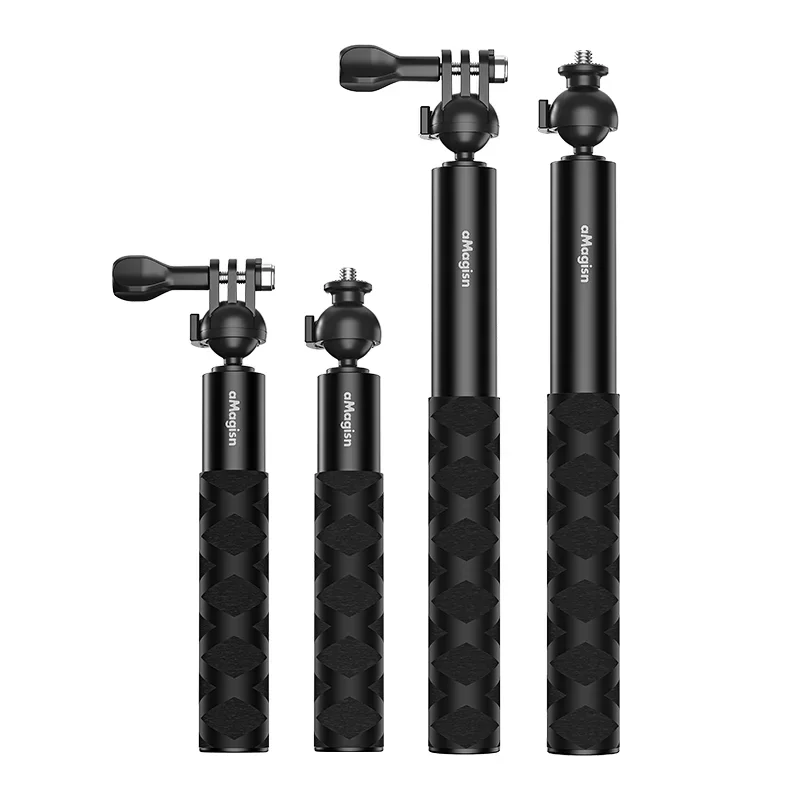 aMagisn Omni-directional Selfie Stick for Insta360/DJI/GoPro 360° Rotation Aluminum Alloy Selfie Stick Accessories image 6