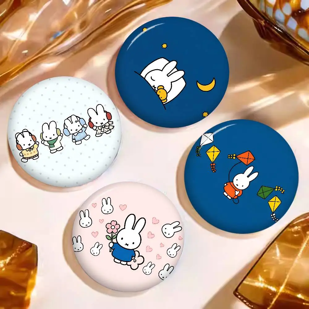 M-Miffy Kawaii Anime Brooches Cute Cartoon Badge Jacket Jeans Lapel Pin Gift Accessorie