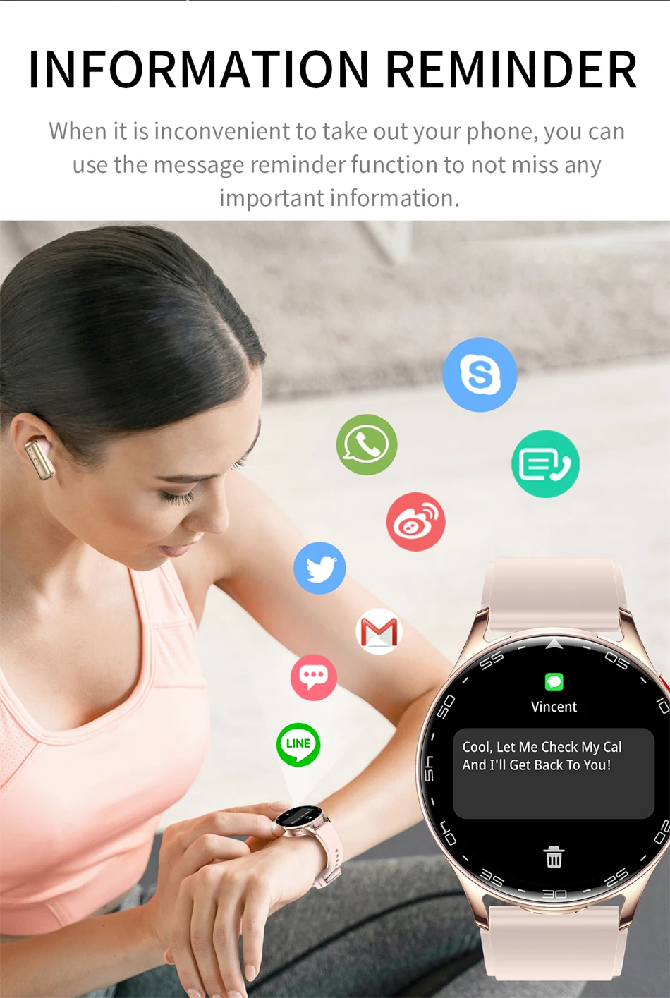 2026 Neue TWS 2-in-1 Bluetooth-Kopfhörer Smartwatch für Herren Herzfrequenz-Gesundheitsüberwachung Wasserdicht BT-Anrufe Musik-Smartwatch für Damen – Detail 16