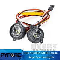 PYFORE For YIKONG 1/8 YK4082  RC Car Climbing Car Lighting Modification Upgrade Angel Eye Headlight Garnish Accessories