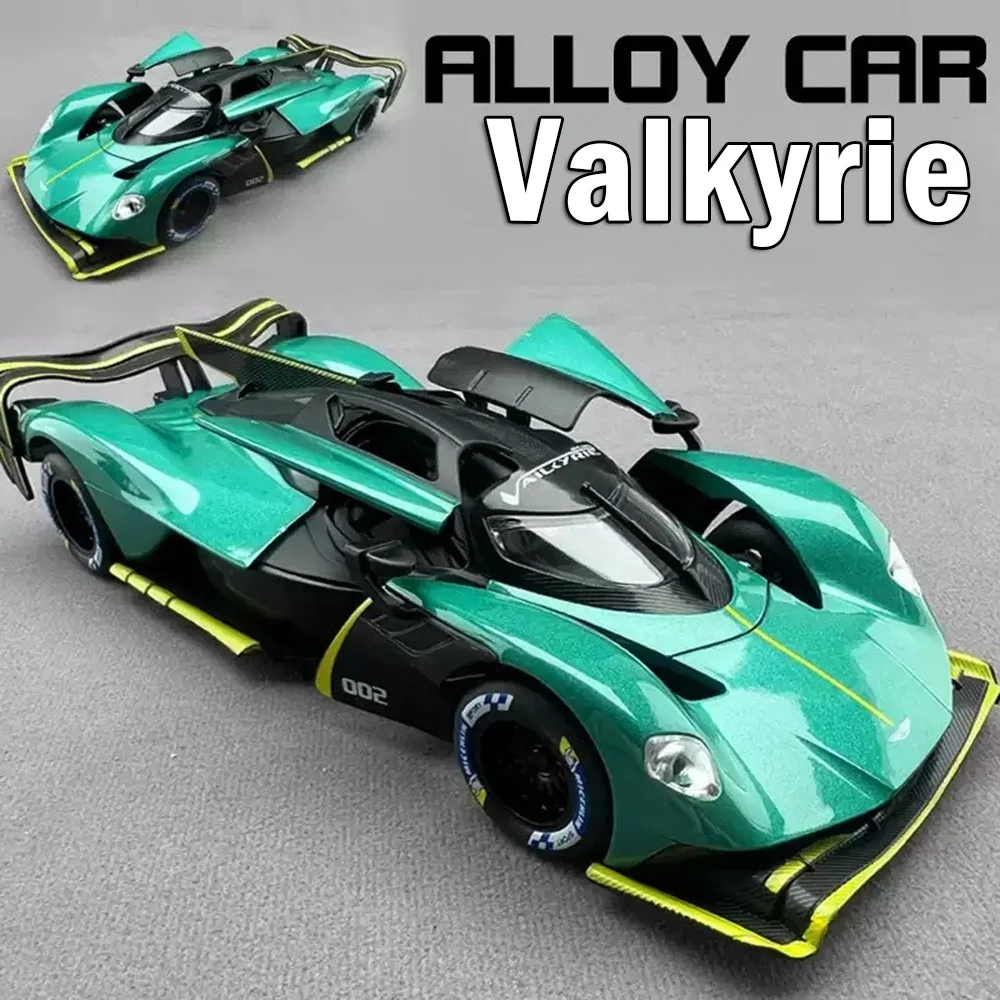 

1:24 Valkyrie PAGANI Huayra BC, литая под давлением модель, спортивный автомобиль из сплава, игрушки, двери, открытое переднее колесо, рулевое управление, автомобиль для подарка парню