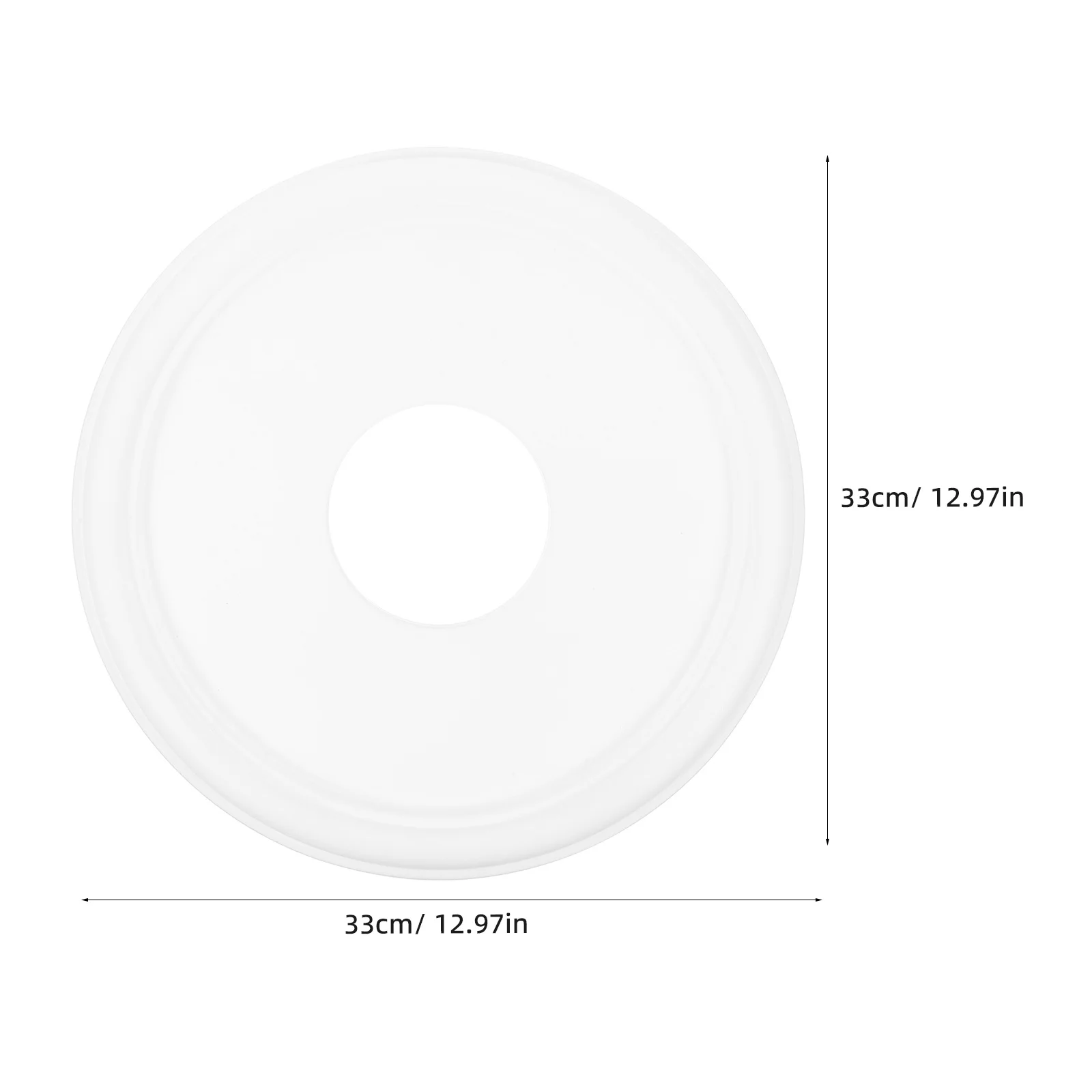 1pc Weiß Runde Decke Licht Medaillon Abdeckung Für Fan Leuchte Baldachin Ersatz Dekorative Ring Anhänger Halterung Home Interior