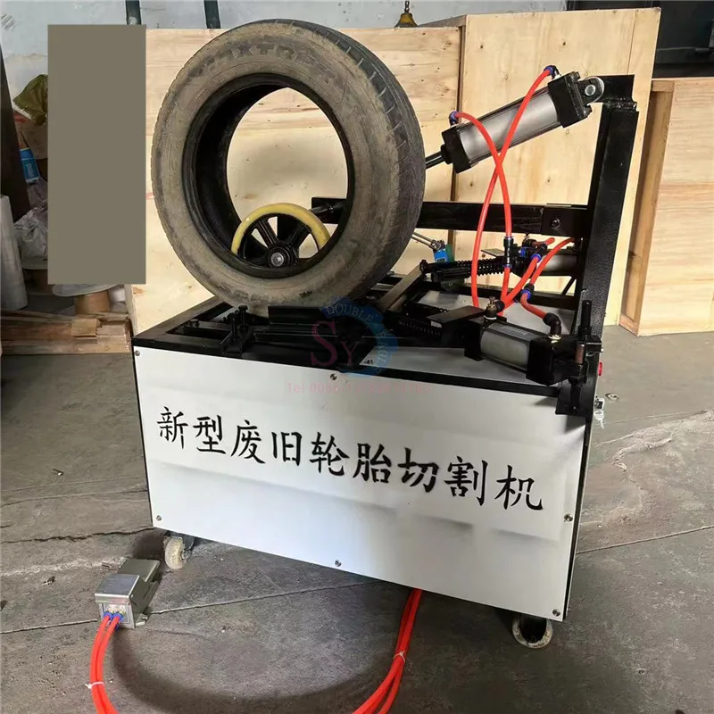 Higher Efficiency Automatic Used Car Tire Double Sidewall Cutting Machine/Scrap Waste Tire Ring Cutter Recycling Equipment