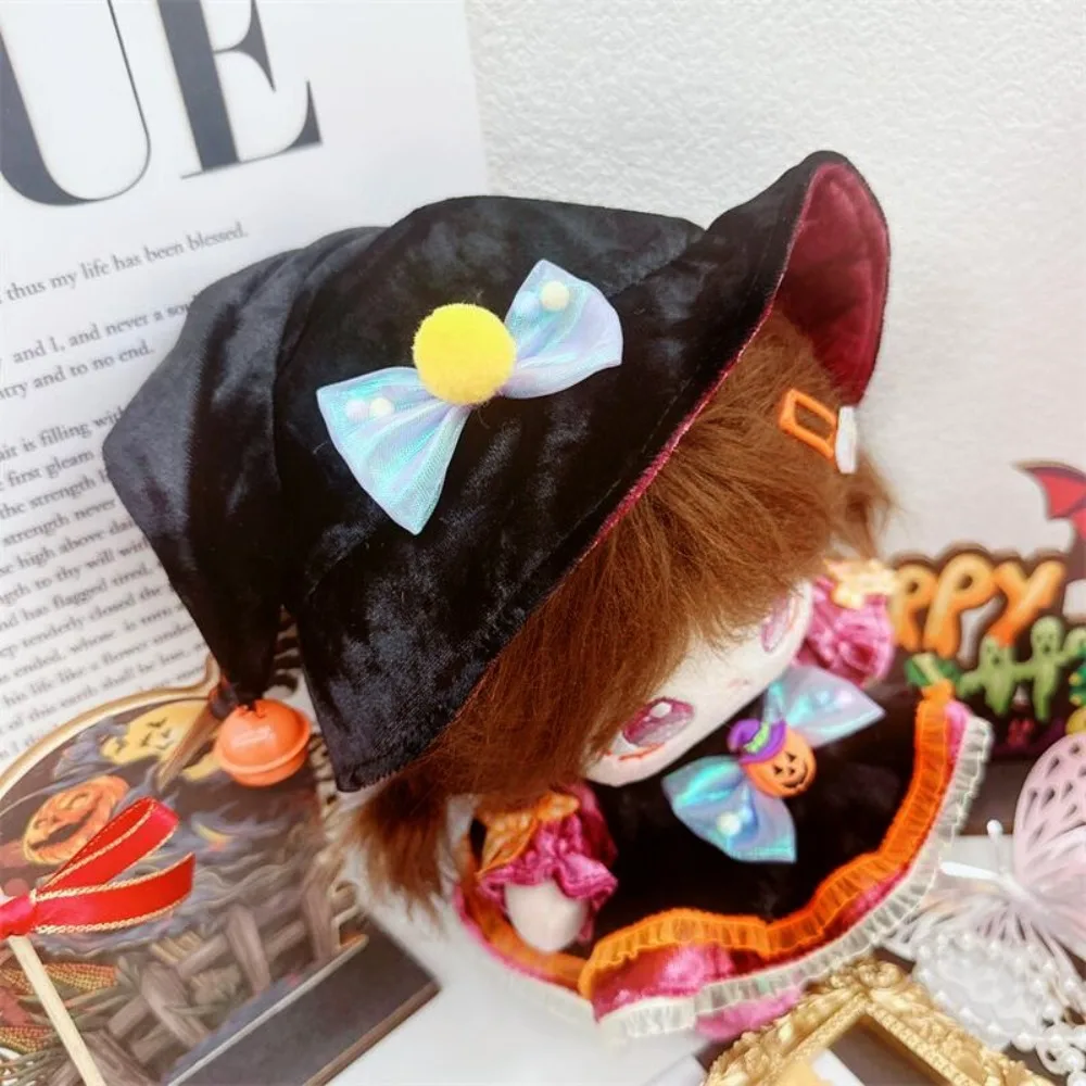 Pumpkin Cotton Doll Witch Clothes Set Dress Up Kawaii Cotton Doll Halloween Suit Bow Fashion Plush Dolls Clothes Children's Gift